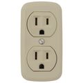 Product Image of Residential Grade Surface Duplex Receptacle, 15A, 2P, 3W, NEMA  5-15R - Ivory (125V)