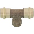 Product Image of 3/4" x 3/4" x 1/2" ProPress x ProPress x Female Bronze Tee (Lead Free)