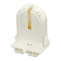 Product Image of 660w-600v, Med. Base Linear Fluorescent Lampholder, For T8-t12 Bi-pin Lamps, Low Profile (White)