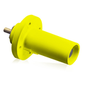 Product Image of 17 Series Male Panel Receptacle, Cam-type, 90-degree, Taper Nose, Threaded Stud, 250-750MCM, 690A (Yellow)