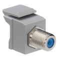 Product Image of Feedthrough Quickport, F-Connector, Nickel Plated (Gray) Housing
