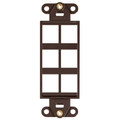Product Image of Quickport, Decora Insert, 6-port (Brown)