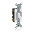 Product Image of 3A, 24v Ac/dc Low Vage Momentary Contact Single Pole Single Throw Toggle Switch, Center Off, Commercial Spec Grade (White)