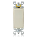Product Image of 15A Decora Single-pole Switch, Self-grounding (Light Almond)