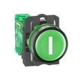Product Image of Harmony XB5R Wireless Push Button with Transmitter, Marked I, Spring Return, w/o Battery, Plastic - Green