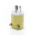 Product Image of Locking Plug, 15A, 125V Corrosion Resistant (Yellow & White)