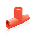 Product Image of 16 Series Taper Nose Paralleling 3-Way "T" Connector, Female-Male-Male, 400A Max (Red)