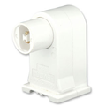 Product Image of High-output Base, Double Contact Vert., Standard Fluorescent Lampholder, Pedestal, Slide-on, Plunger , Quickwire 18awg Solid Or Str Tinned (White)