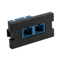 Product Image of Duplex Sc Fiber Adapter MOS Module, Zirconia Ceramic Sleeve, 1 Unit High (Black)