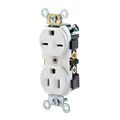 Product Image of 15A Duplex Receptacle/outlet, Commercial Grade, Dual Vage, Self-grounding (White)