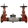 Product Image of 8" Double Check Detector Backflow Preventer Assembly, Stainless Steel Body w/ Flanged OS&Y Gate Valves (Lead Free)