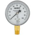 Product Image of 800B, 2-1/2" Dry Utility Pressure Gauge with Lower Mount, 1/4 NPT (0-100 PSI)