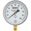 Product Image of 800B, 4" Dry Utility Pressure Gauge with Lower Mount, 1/4 NPT (0-100 PSI)