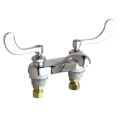 Product Image of 2.2 GPM 4" Deck-Mounted 2 Handle Manual Wristblade Lav Faucet