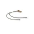 Product Image of Inlet Supply Nipple Kit With 24" Flex Hoses (3/8" Compression), B-0425-KIT