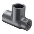 Product Image of 3/4" x 1/2" x 3/4" CPVC Schedule 80 Reducing Tee (Socket x FPT x Socket)
