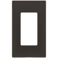 Product Image of 1-Gang Electrical Wall Plate, Decora Screwless (Brown/Mahogany)