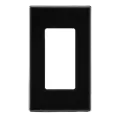 Product Image of 1-Gang Electrical Wall Plate, Decora Screwless (Black)