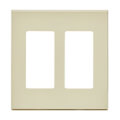 Product Image of 2-Gang Decora Wall Plate, Snap-On Mount (Almond)