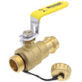 Product Image of 3/4" Press x Hose Full Port Ball Valve (Lead Free)