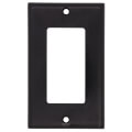 Product Image of 1-Gang Decora Electrical Wallplate, GFCI, Thermoset Plastic (Black)