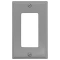 Product Image of 1-Gang Electrical Wall Plate, Nylon, Decora (Grey)