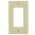 Product Image of 1-Gang Electrical Wall Plate, Nylon, Decora (Ivory)