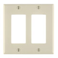 Product Image of 2-Gang Electrical Wall Plate, Nylon, Decora (Light Almond)