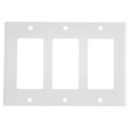 Product Image of 3-Gang Decora Electrical Wall Plate, GFCI (White)