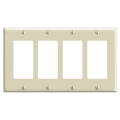 Product Image of 4-Gang Decora Electrical Wall Plate (Ivory)
