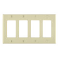 Product Image of 4-Gang Electrical Wall Plate, Nylon, Decora (Light Almond)