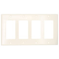 Product Image of 4-Gang Decora Electrical Wall Plate (Light Almond)