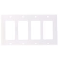 Product Image of 4-Gang Decora Electrical Wall Plate, GFCI (Black)
