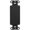 Product Image of Blank Wall Insert w/ Screws for Decora Wall Plates (Black)