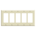 Product Image of 5-Gang Electrical Wall Plate, Decora (Ivory)