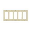 Product Image of 5-Gang Electrical Wall Plate, Decora (Light Almond)