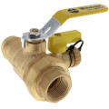 Product Image of 1" Pro-Pal Press Union Full Port Ball Valve w/ Hi-Flow Hose Drain & Reversible Handle (Lead Free)