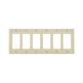 Product Image of 6-Gang Electrical Wall Plate, Decora (Light Almond)