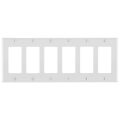 Product Image of 6-Gang Electrical Wall Plate, Decora (White)