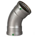 Product Image of 2-1/2" ProPress XL Stainless Steel 45-Degree Elbow w/ EPDM Seal