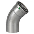 2-1/2" Press x CTS ProPress XL Stainless Steel 45-Degree Street Elbow w/ EPDM Seal