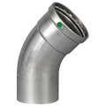 3" Press x CTS ProPress XL Stainless Steel 45° Street Elbow w/ EPDM Seal