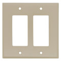 Product Image of 2-Gang Decora Midway Size Electrical Wall Plate (Ivory)