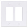 Product Image of 2-Gang Decora Midway Size Electrical Wall Plate (White)