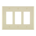 Product Image of 3-Gang Decora Midway Size Electrical Wall Plate (Light Almond)