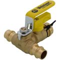 Product Image of 1/2" Press Full Port Ball Valve w/ Drain & Reversible Handle (Lead Free)