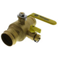 Product Image of 2" Press Full Port Ball Valve w/ Drain & Reversible Handle (Lead Free)