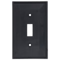 Product Image of 1-Gang Electrical Wall Plate, Nylon, Toggle Switch (Black)