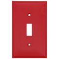 Product Image of 1-Gang Electrical Wall Plate, Nylon, Toggle Switch (Red)