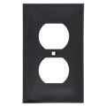Product Image of 1-Gang Electrical Wall Plate, Nylon, Duplex (Black)
